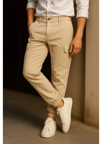 Erkek Trend Günlük Lastikli Taş Taktik Kargo Pantolon fırsatları