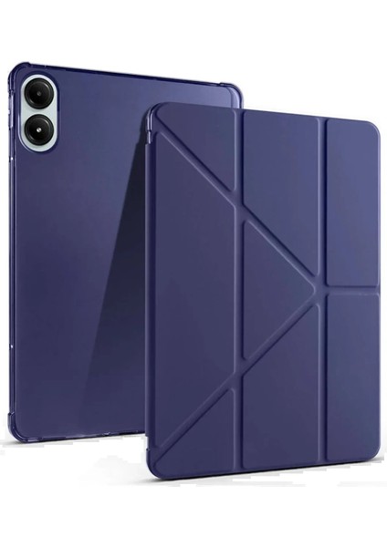 Xiaomi Redmi Pad Pro 12.1 Kılıf Kalemlikli Mars Tablet Kılıfı - LACIVERT-(5796) - M763R743-K86
