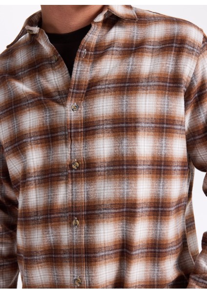 Normal Kahve Erkek Gömlek 12279546_JJJOSHUA Check Shırt Ls fırsatları