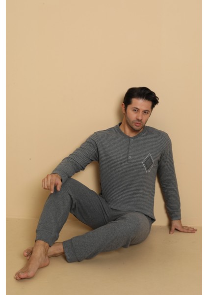 Flk 7008 Interlok Kışlık Pijamalı Erkek Pijama Takımı modelleri