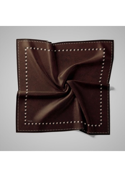 Naturel Eşarp | Kaz Ayağı Çerçeve