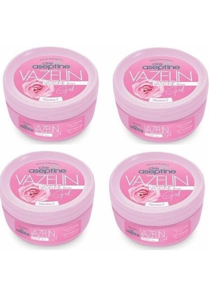 Gül Vazelin 150 ml x 4 Adet