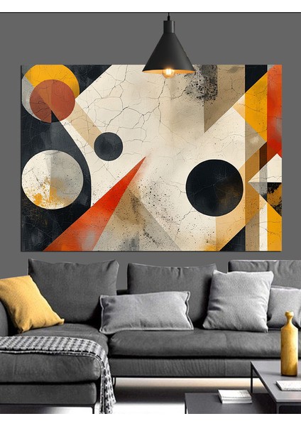 Geometrik Desen Soyut Sanat Dekoratif Kanvas - Mdf Ahşap Tablo modelleri