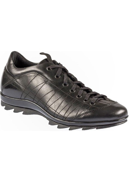 Bağcıklı Siyah Kauçuk Taban Erkek Sıcak Astar Kışlık Ayakkabı 3510 551 635