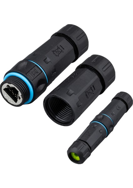 MN809F Dişi-Dişi IP68 Su Geçirmez RJ45 Konnektör-Dış Mekân Endüstriyel Ethernet Bağlantısı