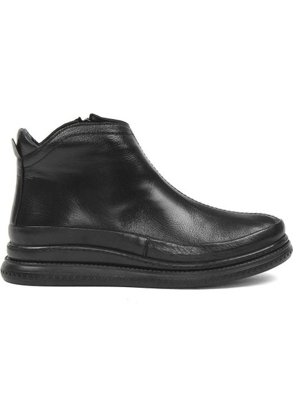 Kadın Siyah Fermuarlı Deri Bot fiyatları