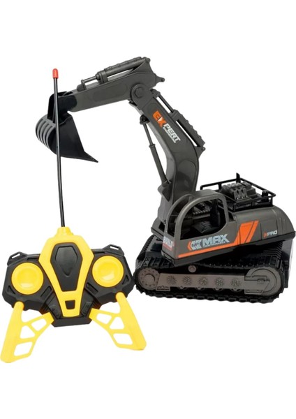 Iş Makinaları Serisi - Şarjlı Uzaktan Kumandalı Excavator - Sarı