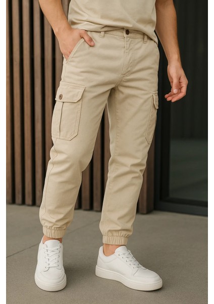 Erkek Yüksek Bel Lastikli Taş Taktik Kargo Pantolon fiyatları