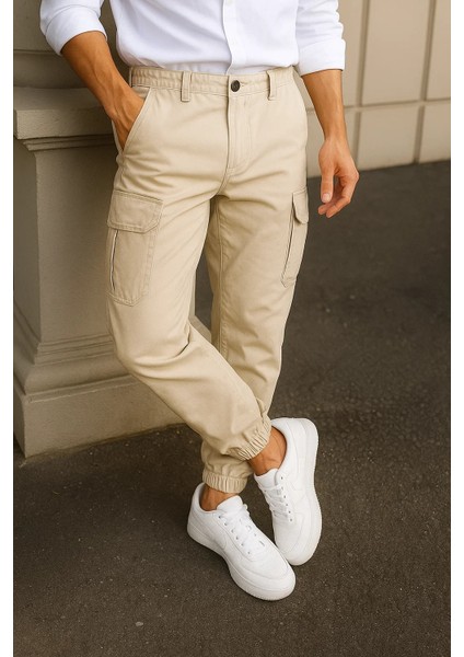 Erkek Günlük Trend Lastikli Taş Taktik Kargo Pantolon modelleri