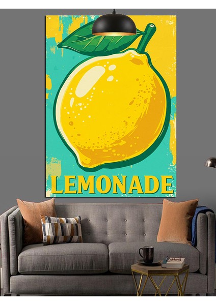 Sarı Limonata Meyve Içeceği Ilanı Dekoratif Kanvas - Mdf Ahşap Tablo fiyatları