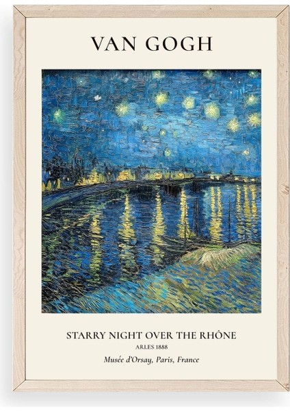 Van Gogh Ahşap Çerçeveli Tablo