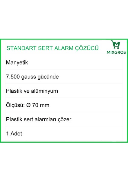 Standart Alarm Etiketi Çözücü Sökücü modelleri