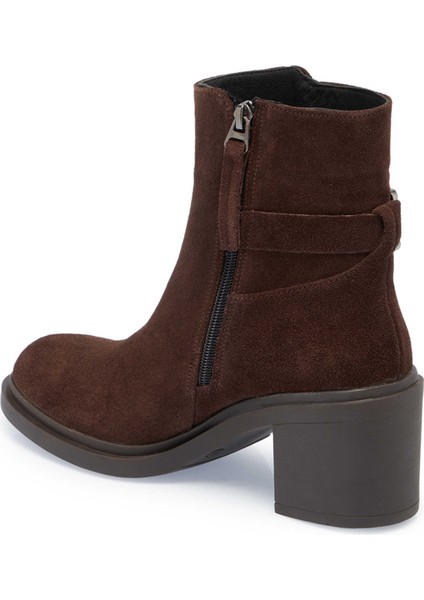 Kahve Hakiki Süet Deri Kadın Casual Bot - K24K1BT67746-B85 fiyatları