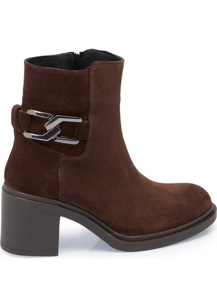 Kahve Hakiki Süet Deri Kadın Casual Bot - K24K1BT67746-B85 modelleri