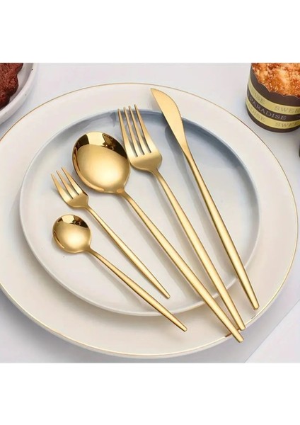 Gold 12 Kişilik 60 Parça Çatal Kaşık Bıçak Takımı