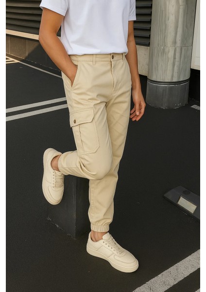 Erkek Lastikli Yüksek Bel Taş Taktik Kargo Pantolon modelleri
