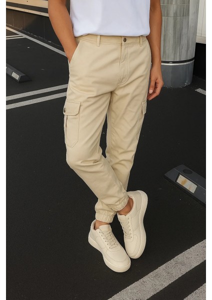 Erkek Lastikli Yüksek Bel Taş Taktik Kargo Pantolon fırsatları