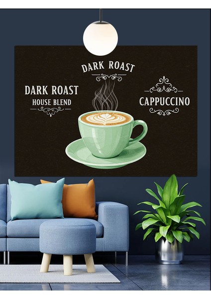 Cappuccino Kahve Dekoratif Kanvas - Mdf Ahşap Tablo fiyatları