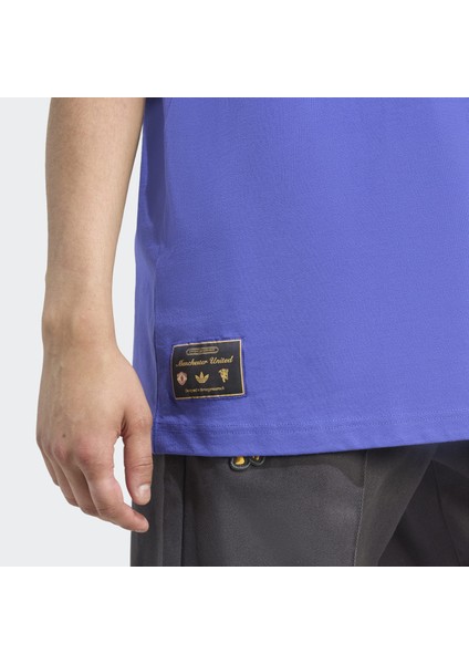 Adidas Manchester United Terrace Icons Erkek Mavi Tişört - JN2823 fırsatları