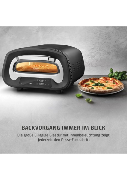 Pizzachef 430° Elektrikli Pizza Fırını - 8 Programlı, 430°C Taş Fırın Deneyimi ve 33X33 cm Cordierit Taş (Paslanmaz Çelik Tasarım) indirimleri