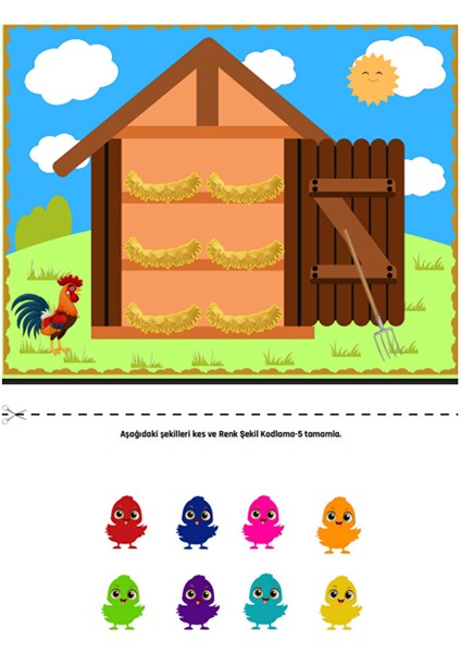 Renk Şekil Kodlama Seti (Cırt Cırtlı) – 3-9 Yaş fiyatları