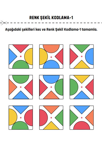 Renk Şekil Kodlama Seti (Cırt Cırtlı) – 3-9 Yaş indirimleri