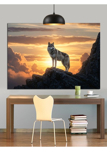 Kurt Gün Işığı Manzara Dekoratif Kanvas - Mdf Ahşap Tablo fiyatları