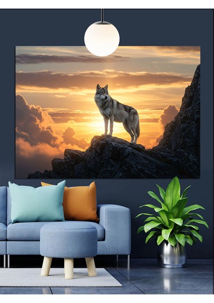 Kurt Gün Işığı Manzara Dekoratif Kanvas - Mdf Ahşap Tablo modelleri