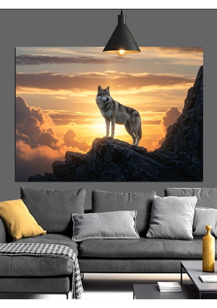 Kurt Gün Işığı Manzara Dekoratif Kanvas - Mdf Ahşap Tablo indirimleri