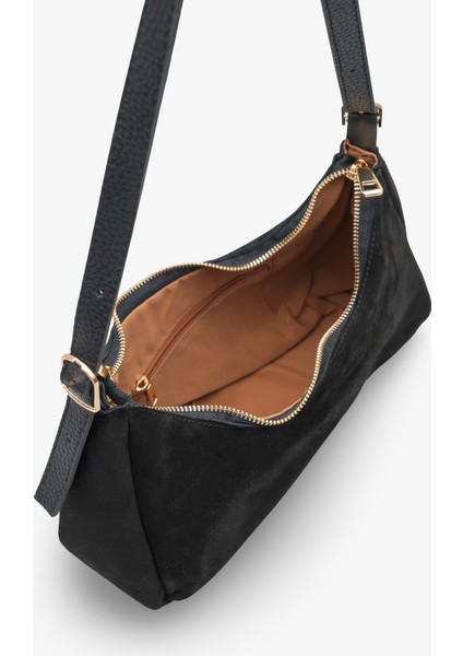 Sable Kadın Hakiki Deri Günlük Çanta Siyah Süet fırsatları