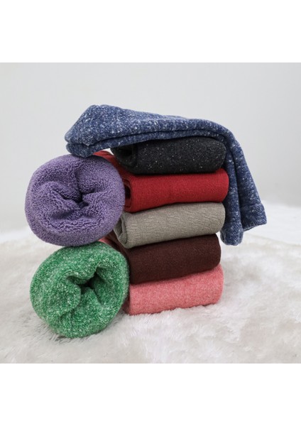 Kadın Termal Havlu Patik Çorap 5'li Set(5 Çift) modelleri