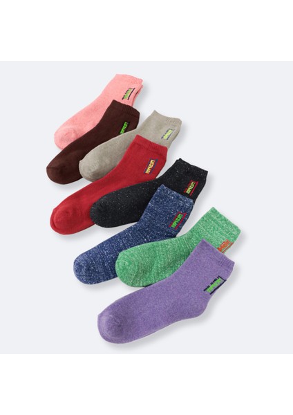 Kadın Termal Havlu Patik Çorap 5'li Set(5 Çift)