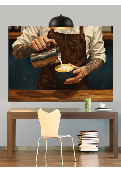 Kahve Dökme Sanatı Dekoratif Kanvas - Mdf Ahşap Tablo modelleri