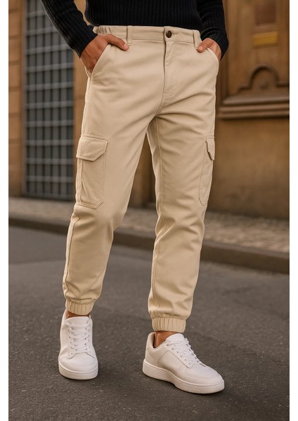 Erkek Trend Lastikli Yüksek Bel Taş Kargo Pantolon fiyatları