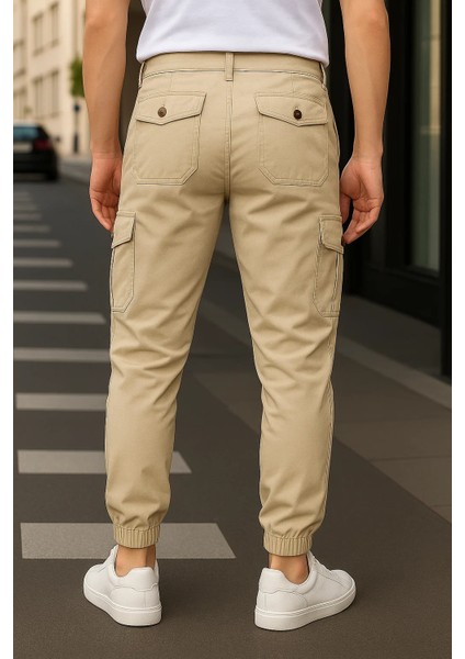 Erkek Lastikli Trend Yüksek Bel Taş Kargo Pantolon indirimleri