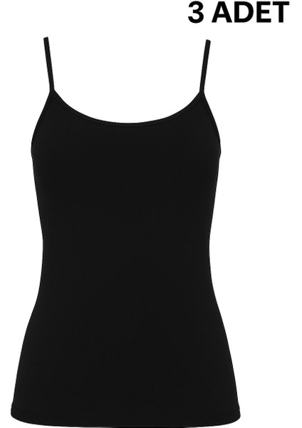 Gümüş 4023 Ribana Ip Askılı Düz Kadın Atlet