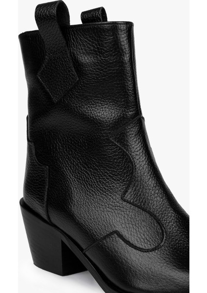 Kadın Maven Siyah Hakiki Deri Kovboy Bot modelleri