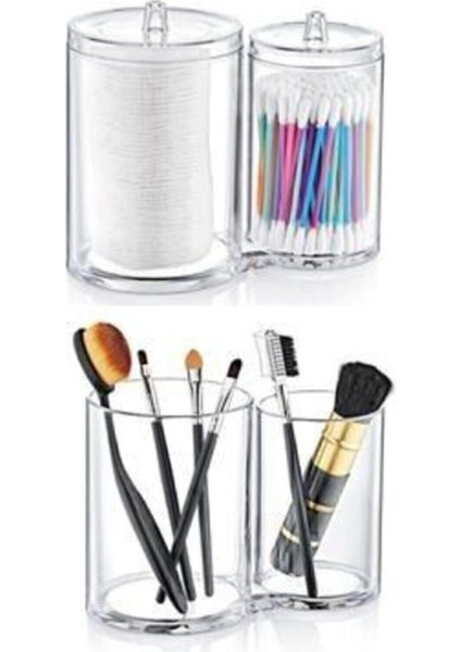 Ikiz Kutular Pamukluk Makyaj Malzemeleri Düzenleyici