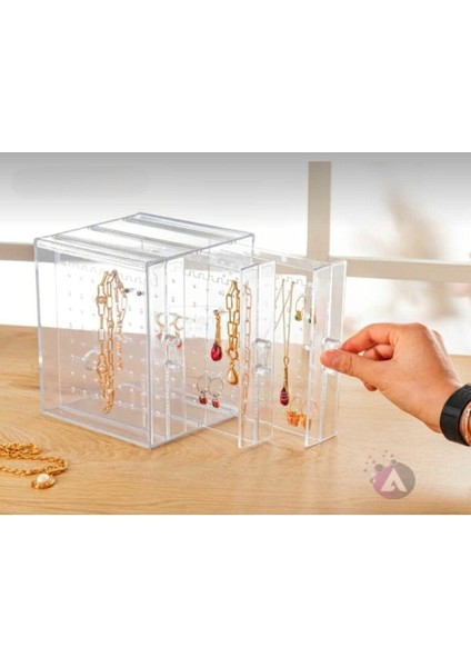 Akrilik Çekmeceli Takı Düzenleyici Stand - Kolye Küpe Bileklik Organizeri fiyatları