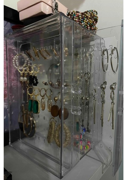 Akrilik Çekmeceli Takı Düzenleyici Stand - Kolye Küpe Bileklik Organizeri modelleri