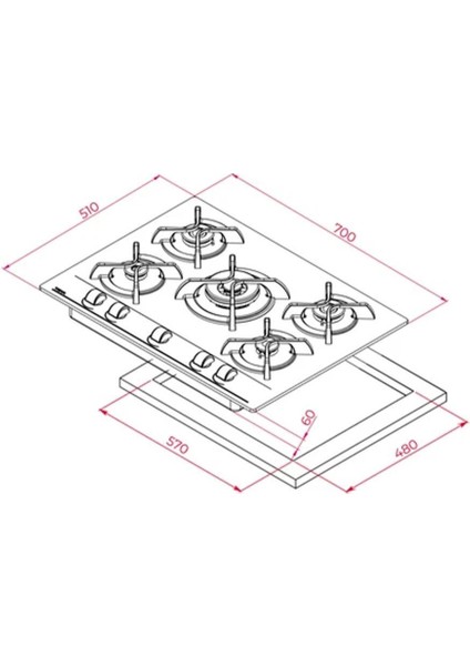 Beyaz Ankastre Set (Hak 627 Wh - Gbc 75030 Wh - Tvt 60.1 Wh) modelleri