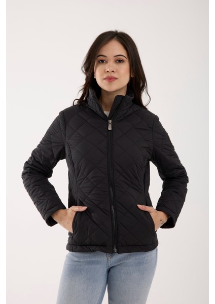 Kadın Baklava Desen Mevsimlik Mont – Hafif Dolgulu, Dik Yaka, Fit Siluet 8787 fiyatları