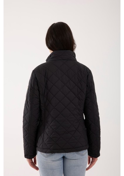 Kadın Baklava Desen Mevsimlik Mont – Hafif Dolgulu, Dik Yaka, Fit Siluet 8787 fırsatları