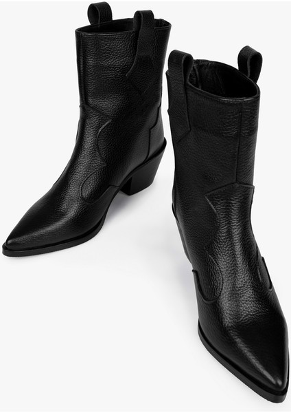 Kadın Maven Siyah Hakiki Deri Kovboy Bot fiyatları