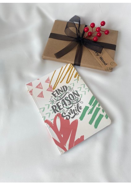 Özel Tasarım Çizgili Defter – Bristol Kapak, Hediyelik & Şık Tasarım