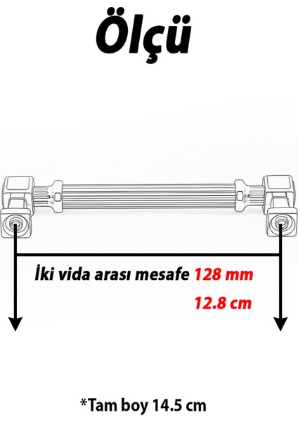 Talas 128 mm Çizgili Krom Renk Metal Kulp Mobilya Çekmece Mutfak Dolabı Dolap Kulpları Kulb 22.4 cm modelleri