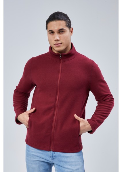 Mooncover Unisex Italyan Polar Fermuarlı Cepli Sweatshirt