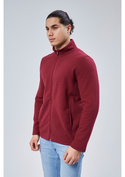 Mooncover Unisex Italyan Polar Fermuarlı Cepli Sweatshirt