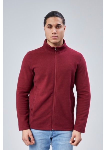 Mooncover Unisex Italyan Polar Fermuarlı Cepli Sweatshirt