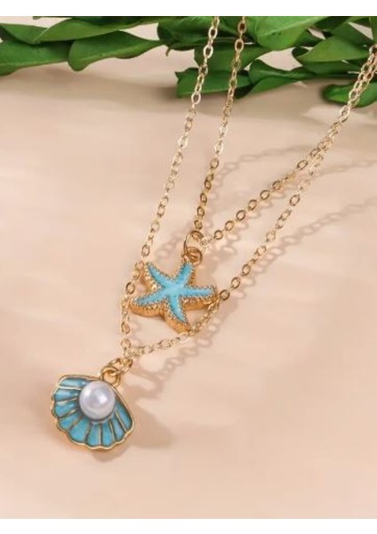Yıldız Kabuğu Kolye ve Küpe Set fırsatları